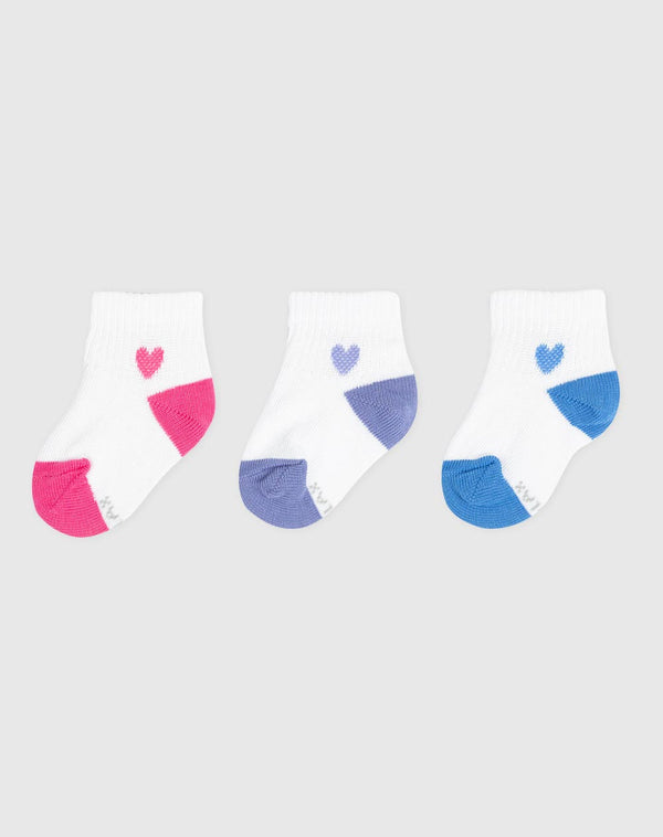 Medias bebé tobillera pack x4 surtido | 3-6, 6-12, 12-24 M