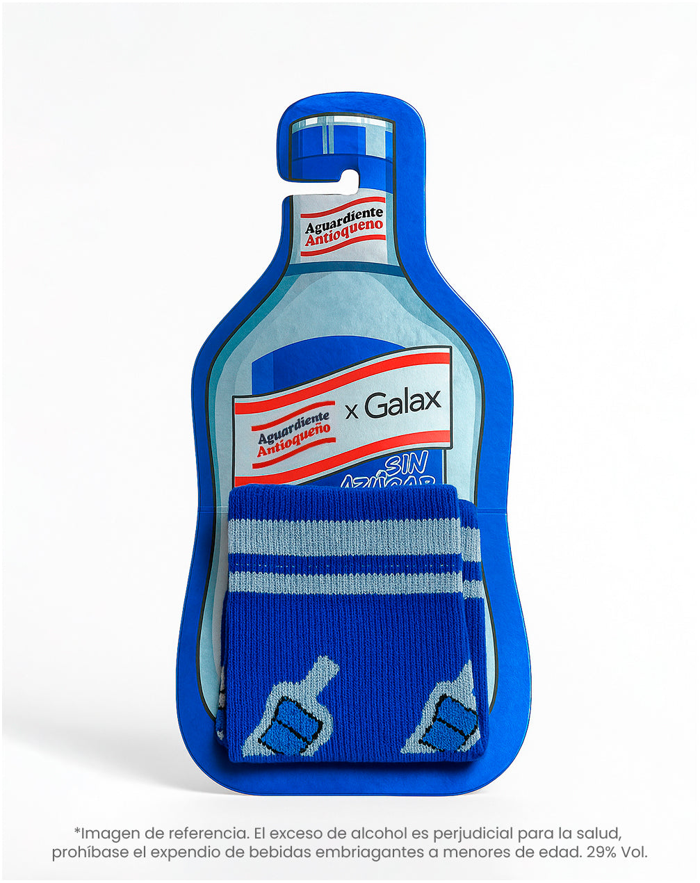 Medias largas azules dibujo