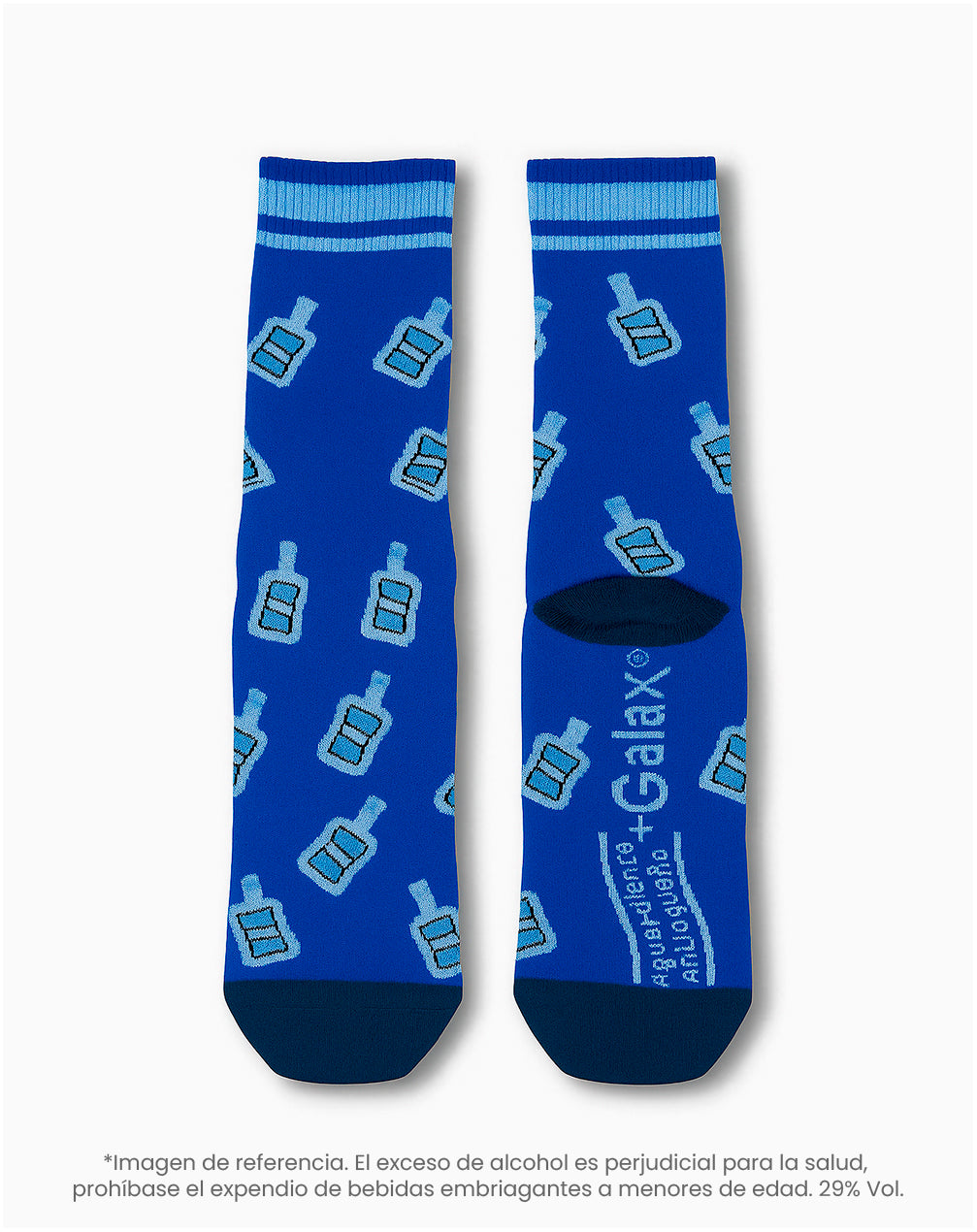 Medias largas azules dibujo