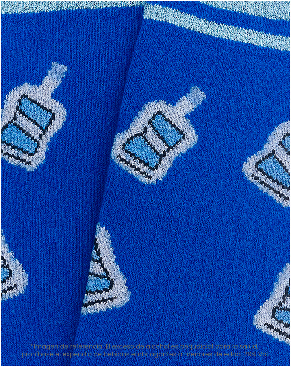 Medias largas azules dibujo