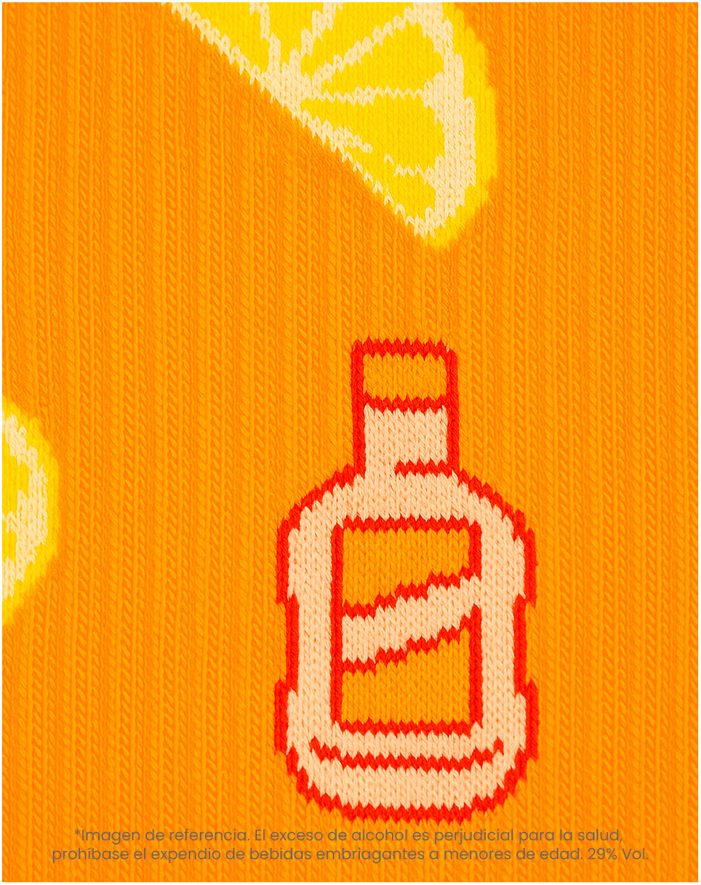 Medias largas naranjas dibujo