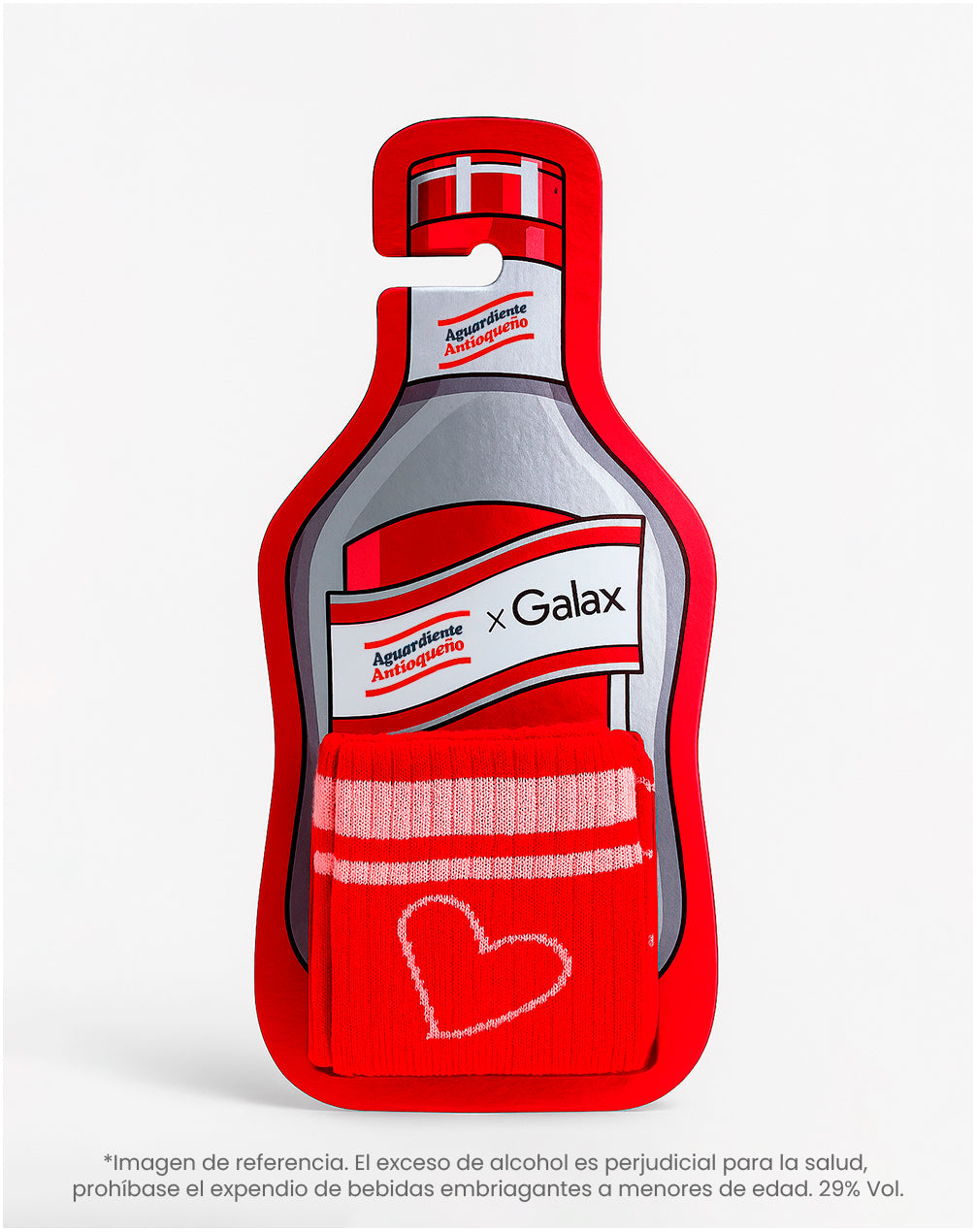 Medias largas rojas dibujo