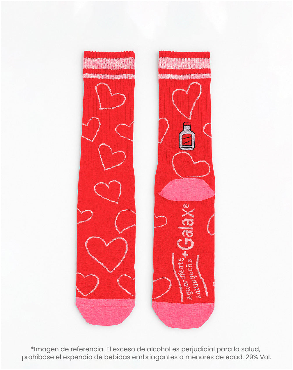 Medias largas rojas dibujo