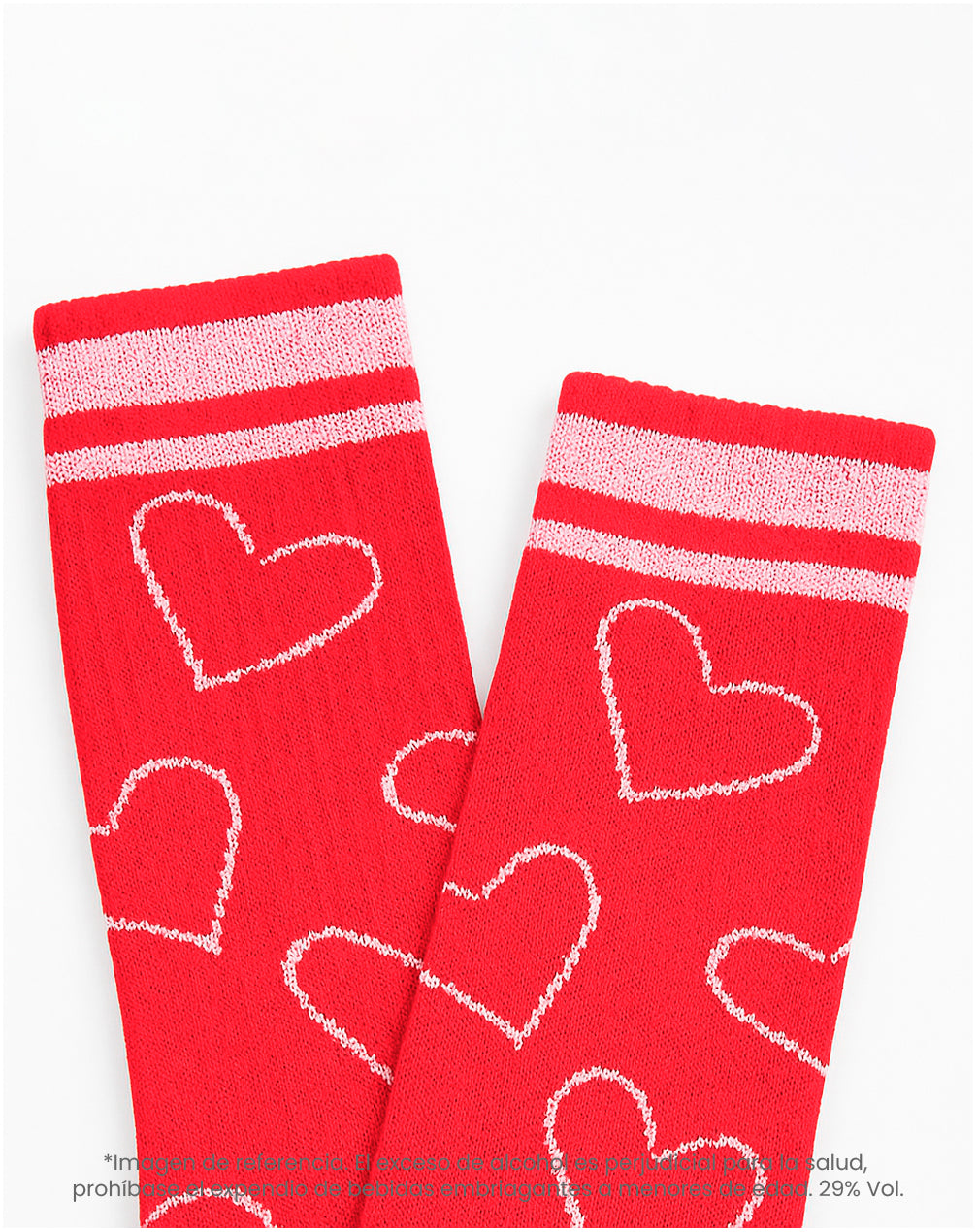 Medias largas rojas dibujo