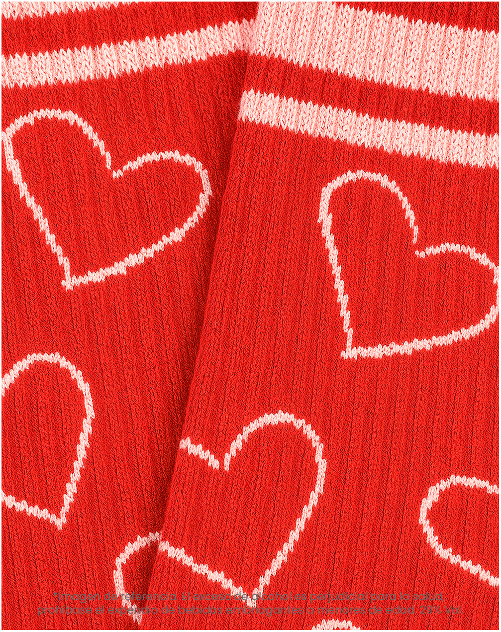 Medias largas rojas dibujo