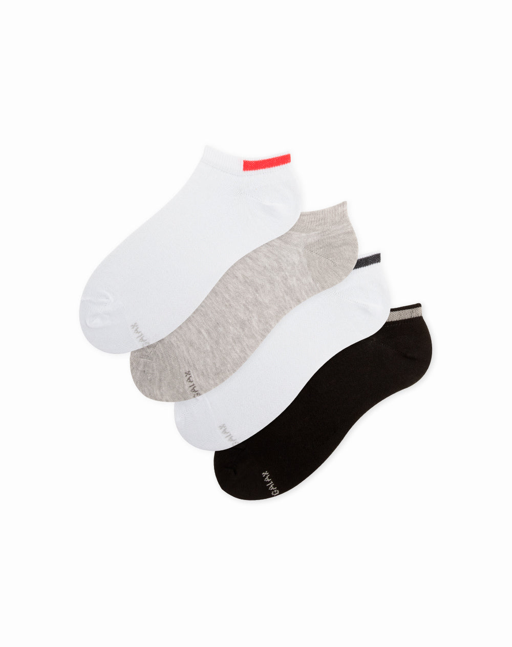 Medias para hombre tobilleras cortas paquete x4 unds surtidas