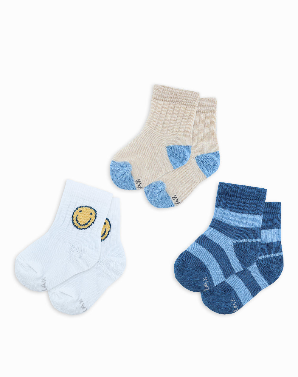 Medias bebé largas pack x3 surtido