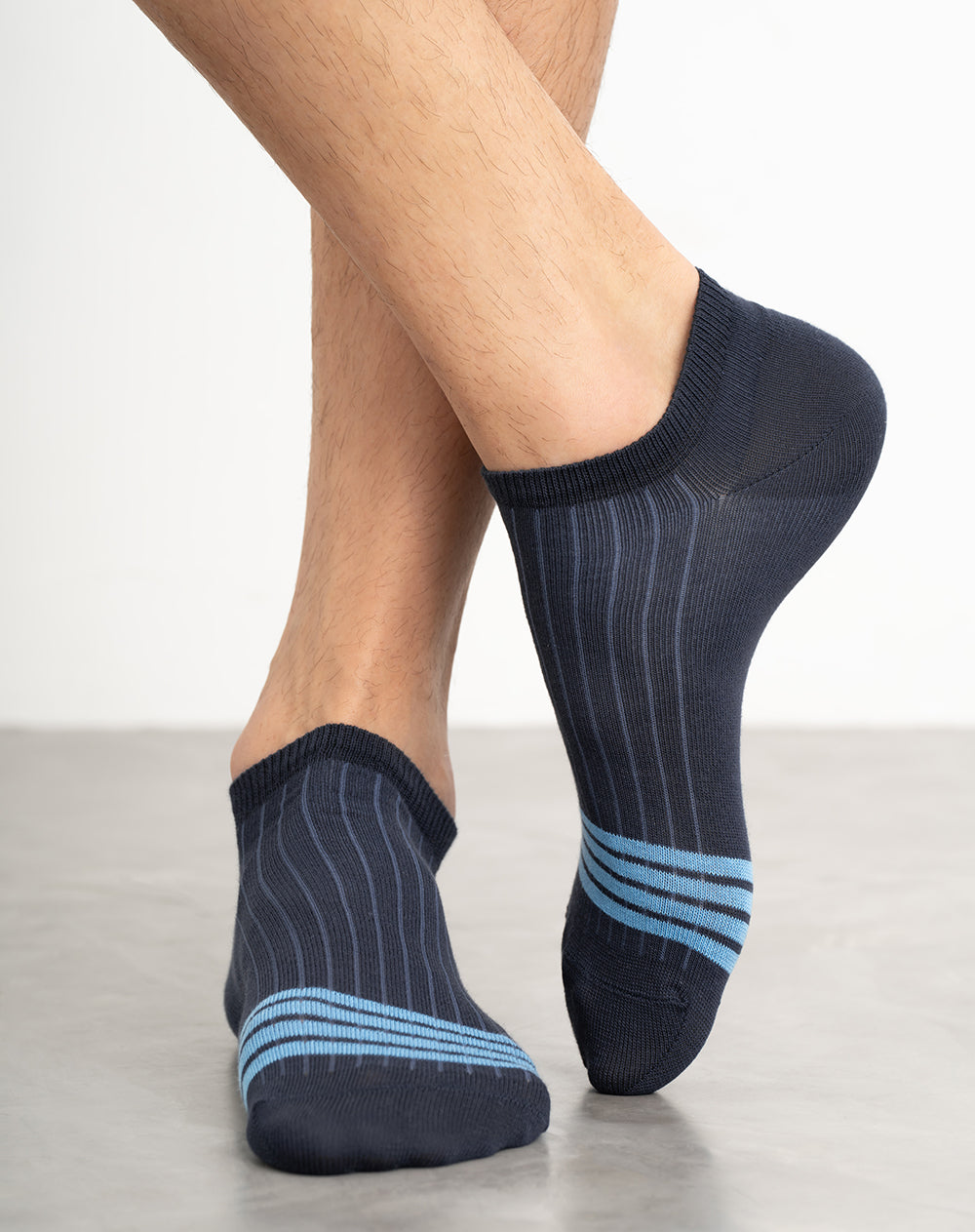 Medias hombre tobillera corta azules | 10-12