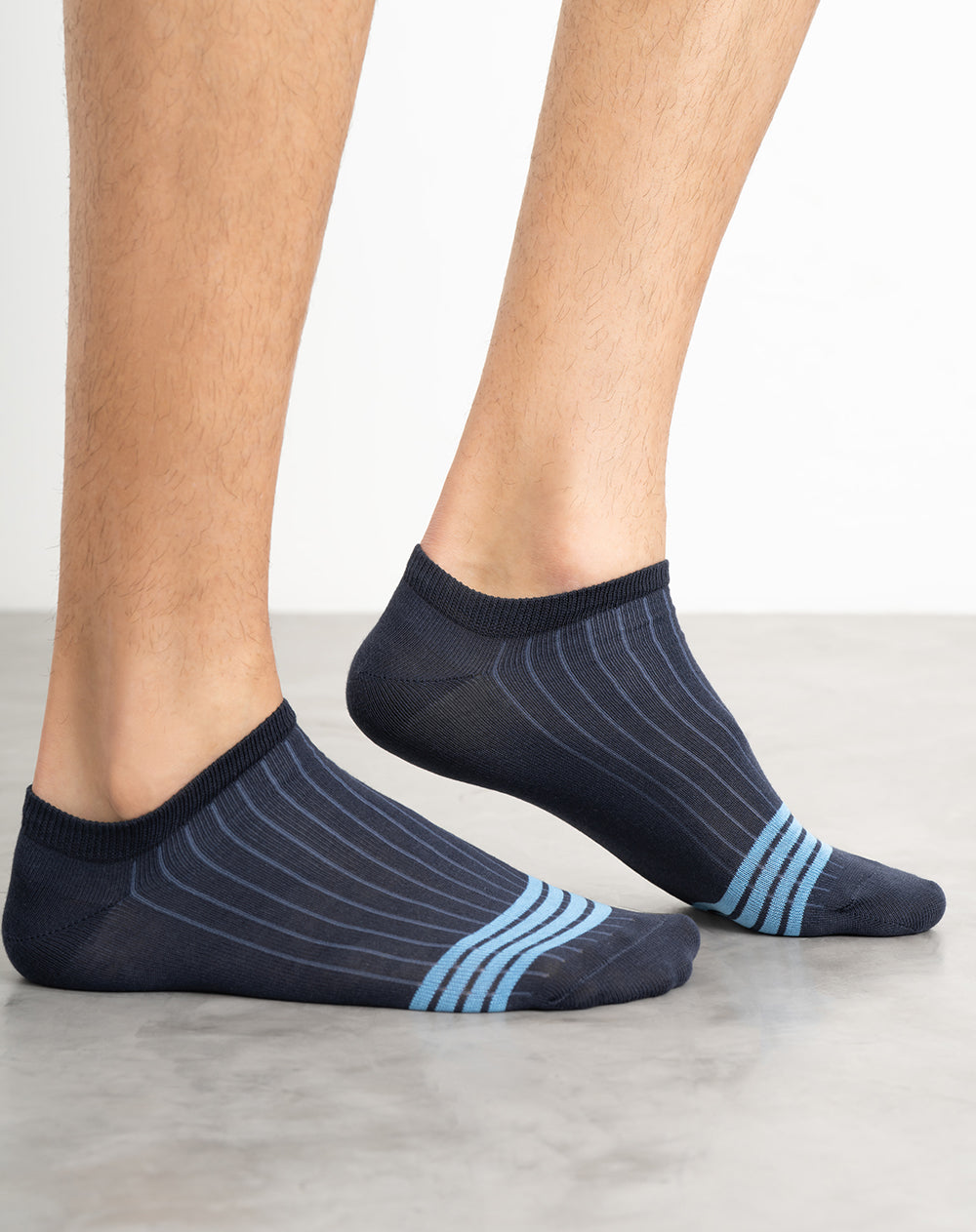 Medias hombre tobillera corta azules | 10-12