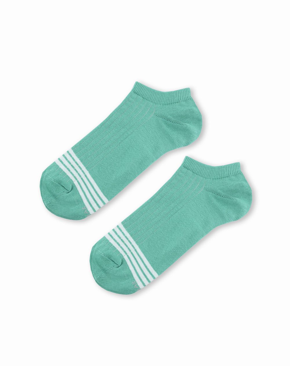 Medias tobilleras verdes rayas