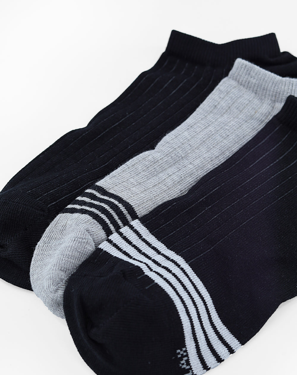 3 pares de medias tobilleras surtido