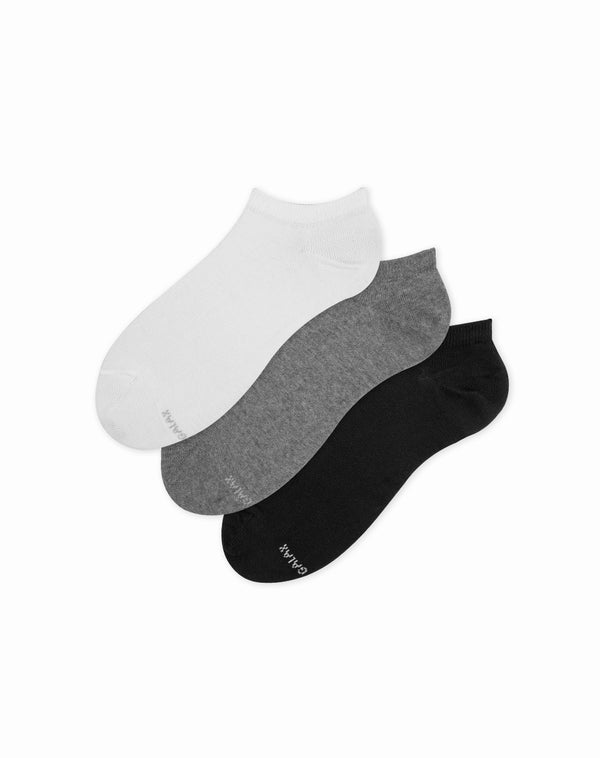 Medias para hombre tobilleras cortas paquete x3 unds surtidas