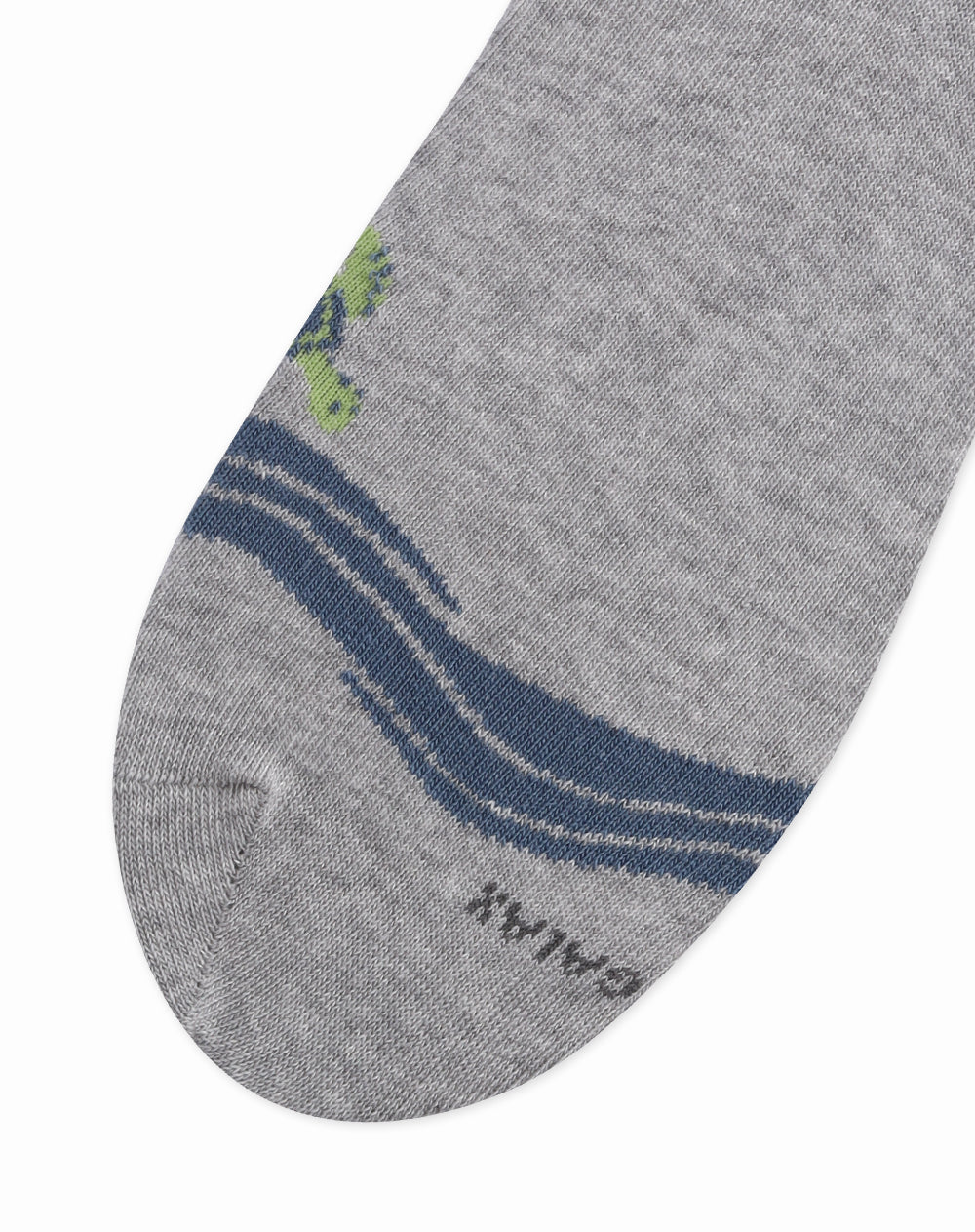 Medias para hombre tobilleras cortas  gris jaspe con tortuga