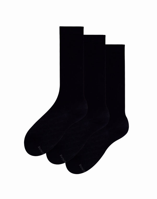 Medias para niñas extra largas paquete x3 unds azules