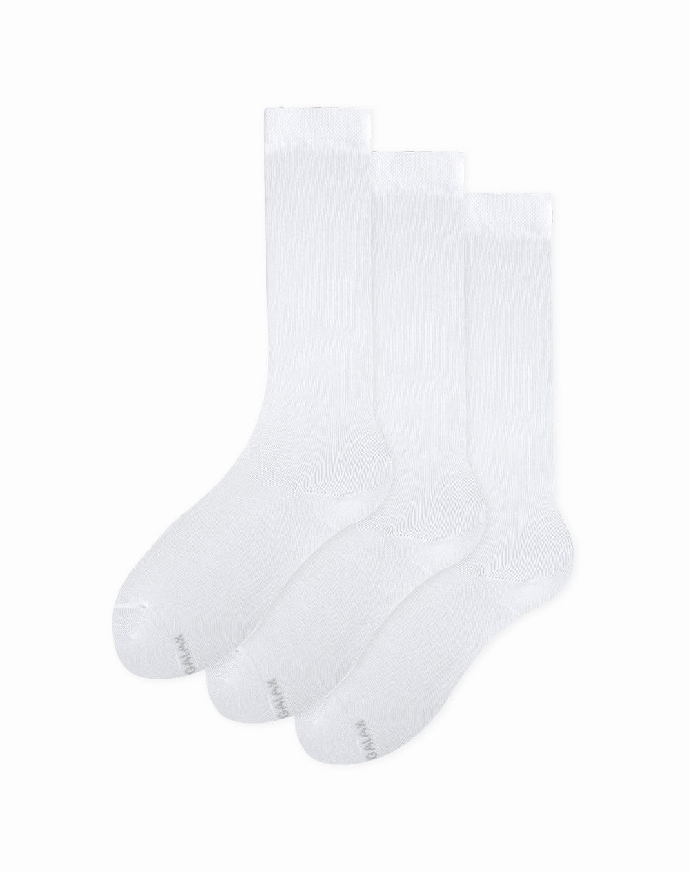 Medias para niñas extra largas paquete x3 unds blancas