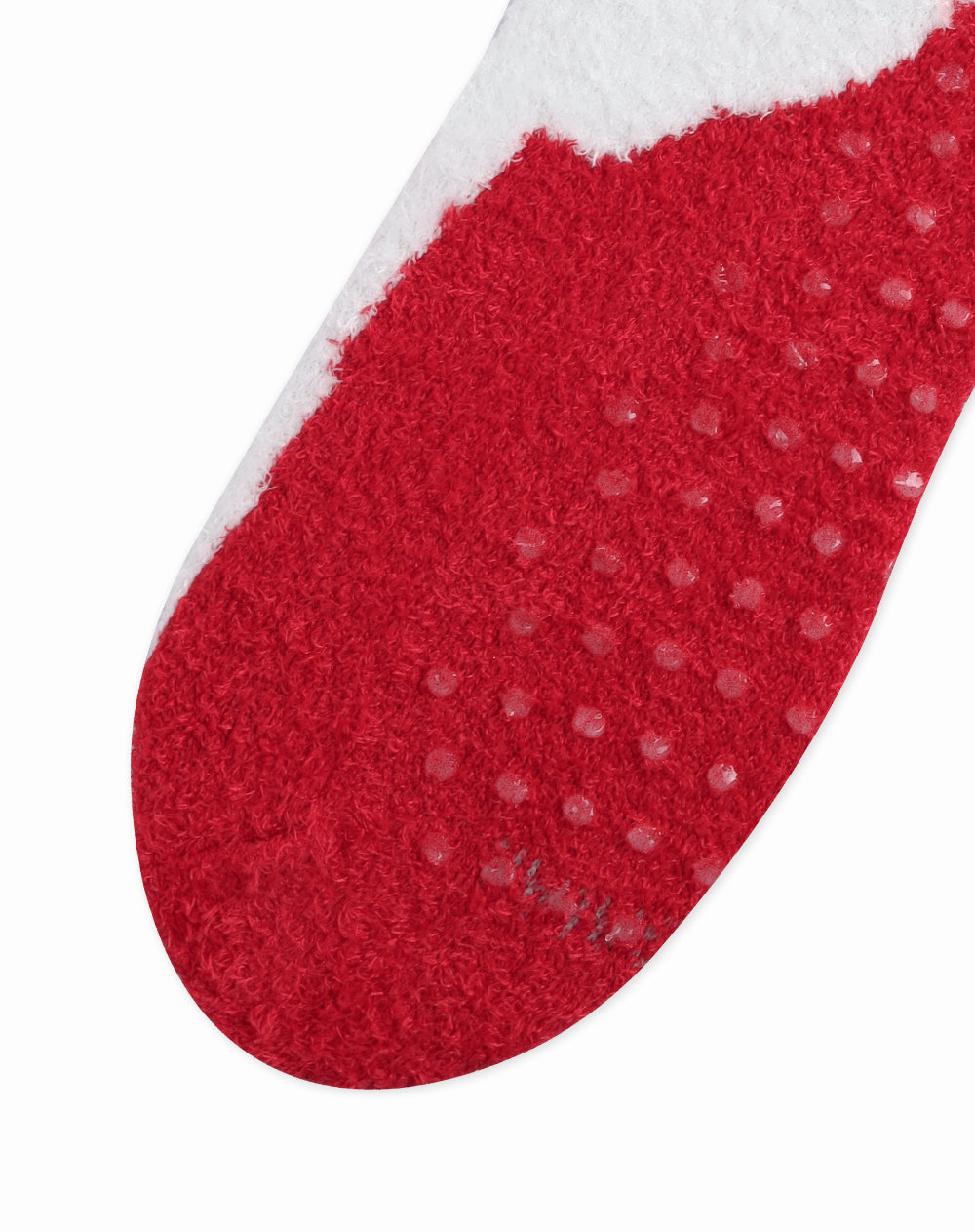 Medias  unisex largas calentadoras navideñas rojas antideslizantes