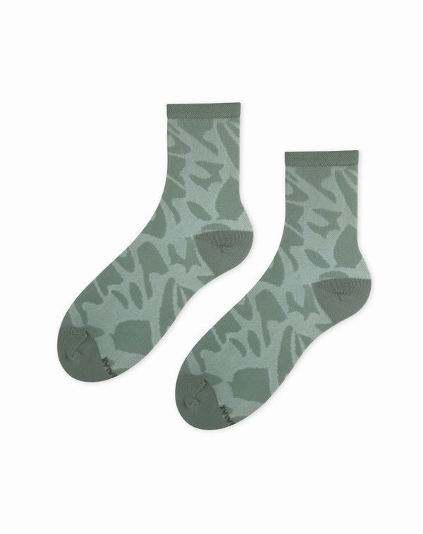 Medias para mujer largas  verdes print