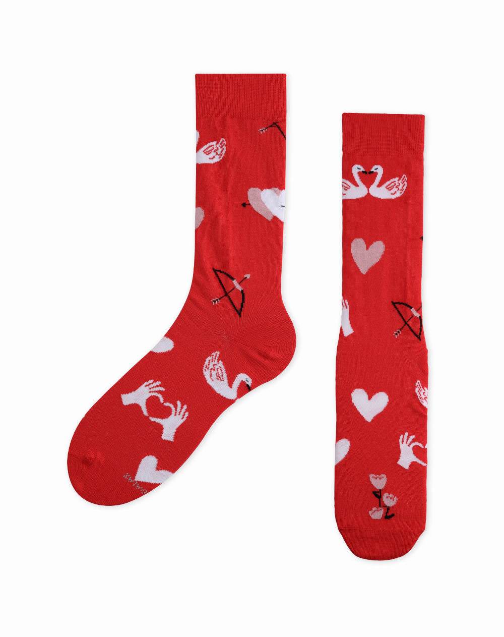 Medias  unisex largas empaque especial rojas atraer amor