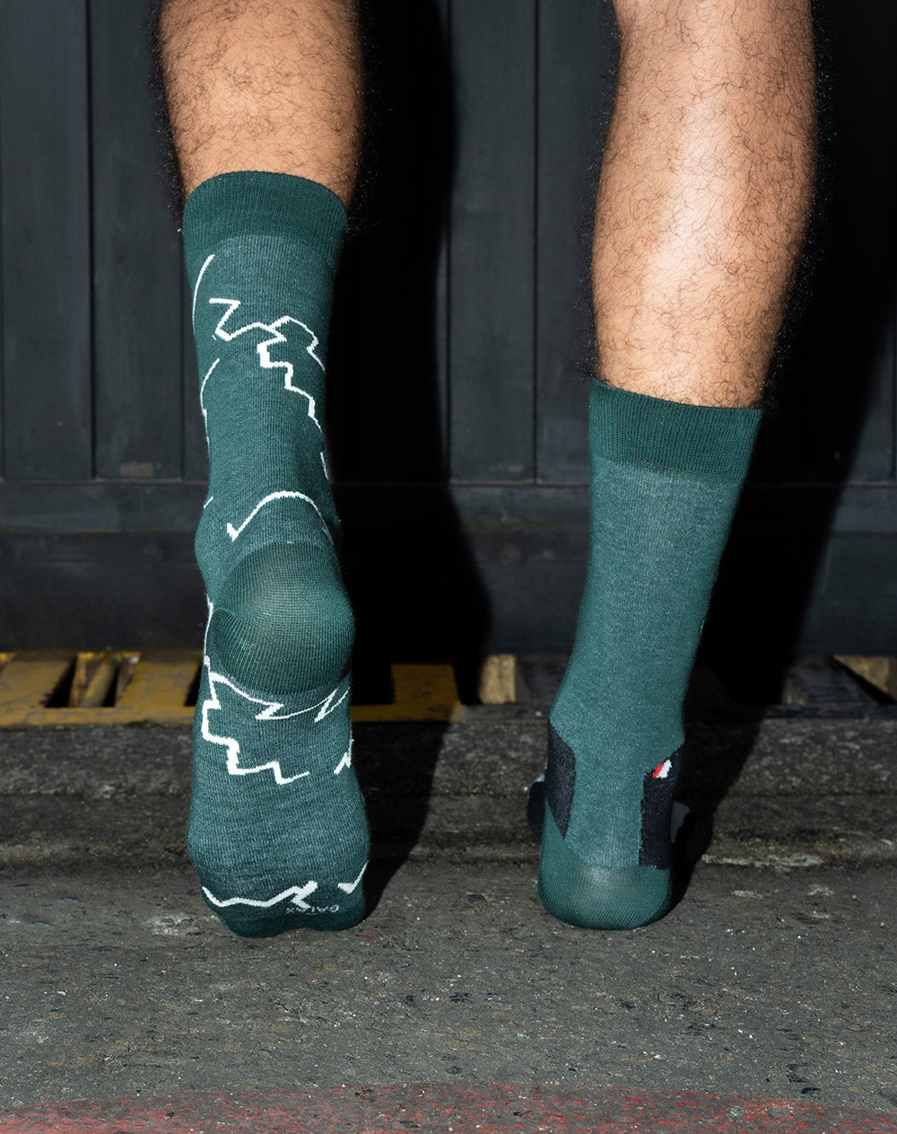 Medias  unisex largas halloween verdes frankenstein