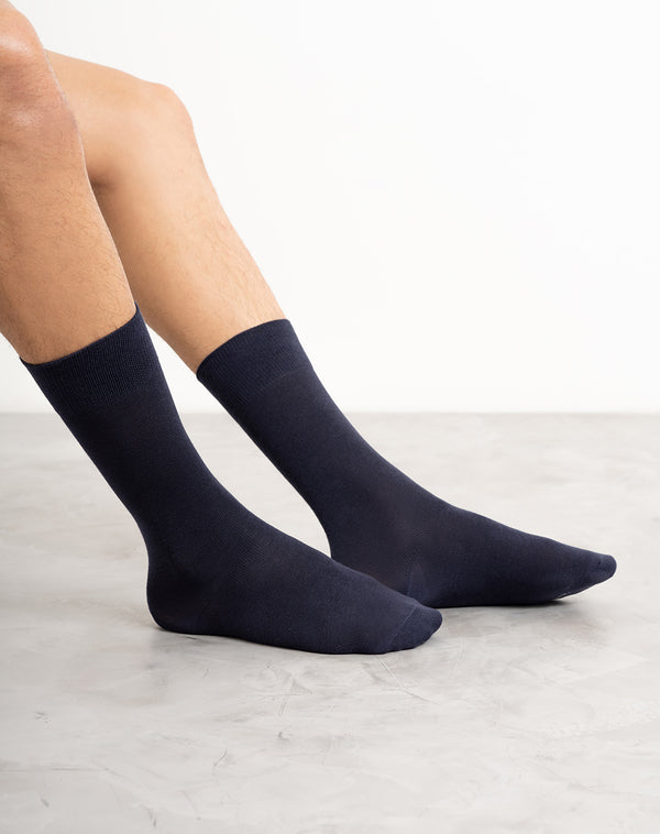 Medias para hombre largas  azules