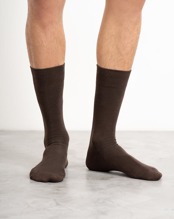 Medias para hombre largas  cafés