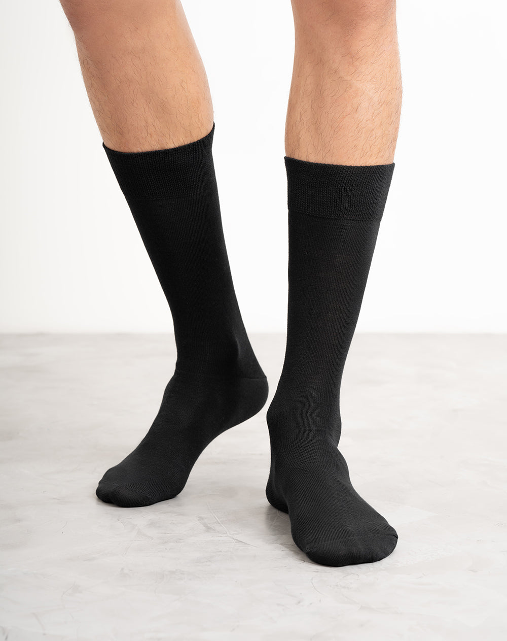 Medias para hombre largas  negras