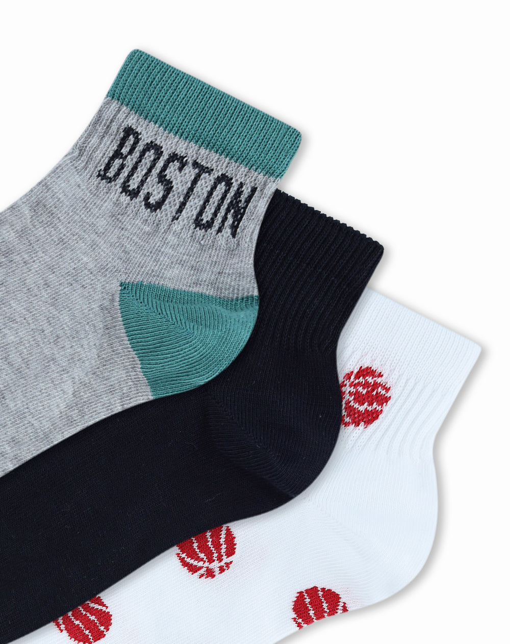 3 pares de medias tobilleras surtido