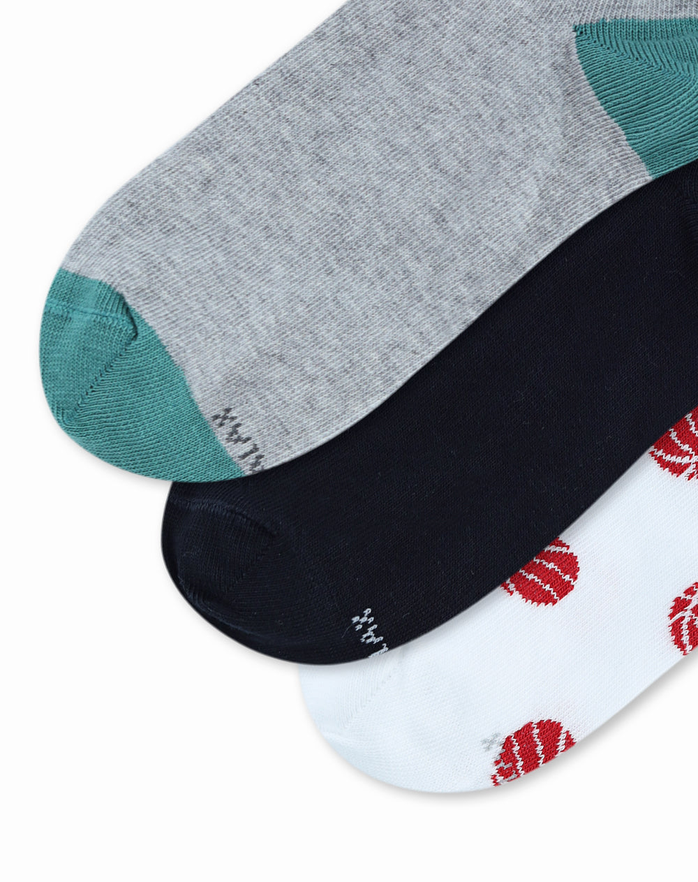 3 pares de medias tobilleras surtido