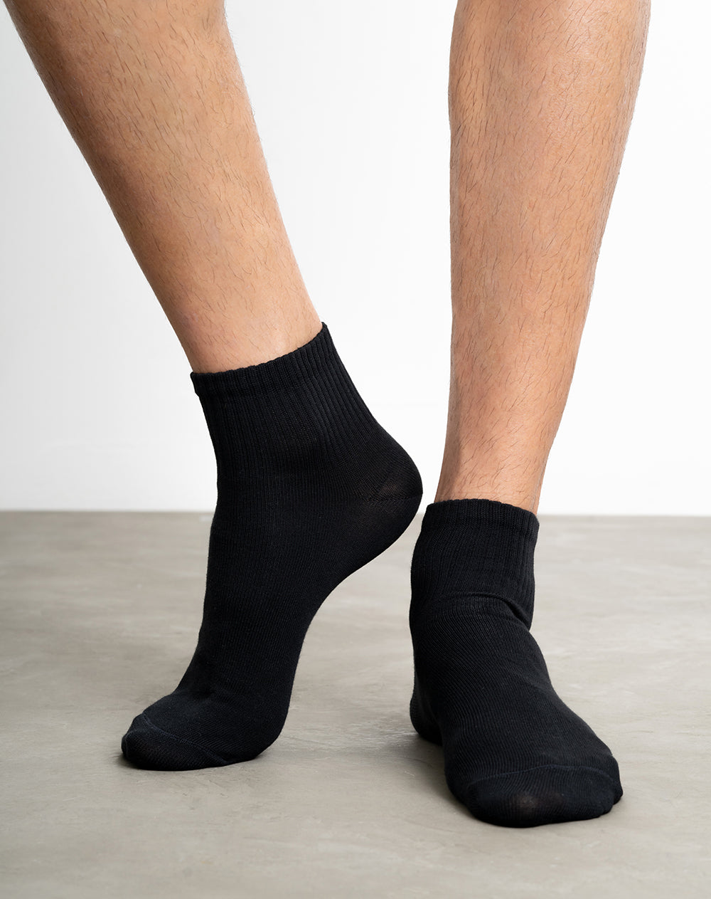 Medias para hombre tobilleras paquete x5 unds negras