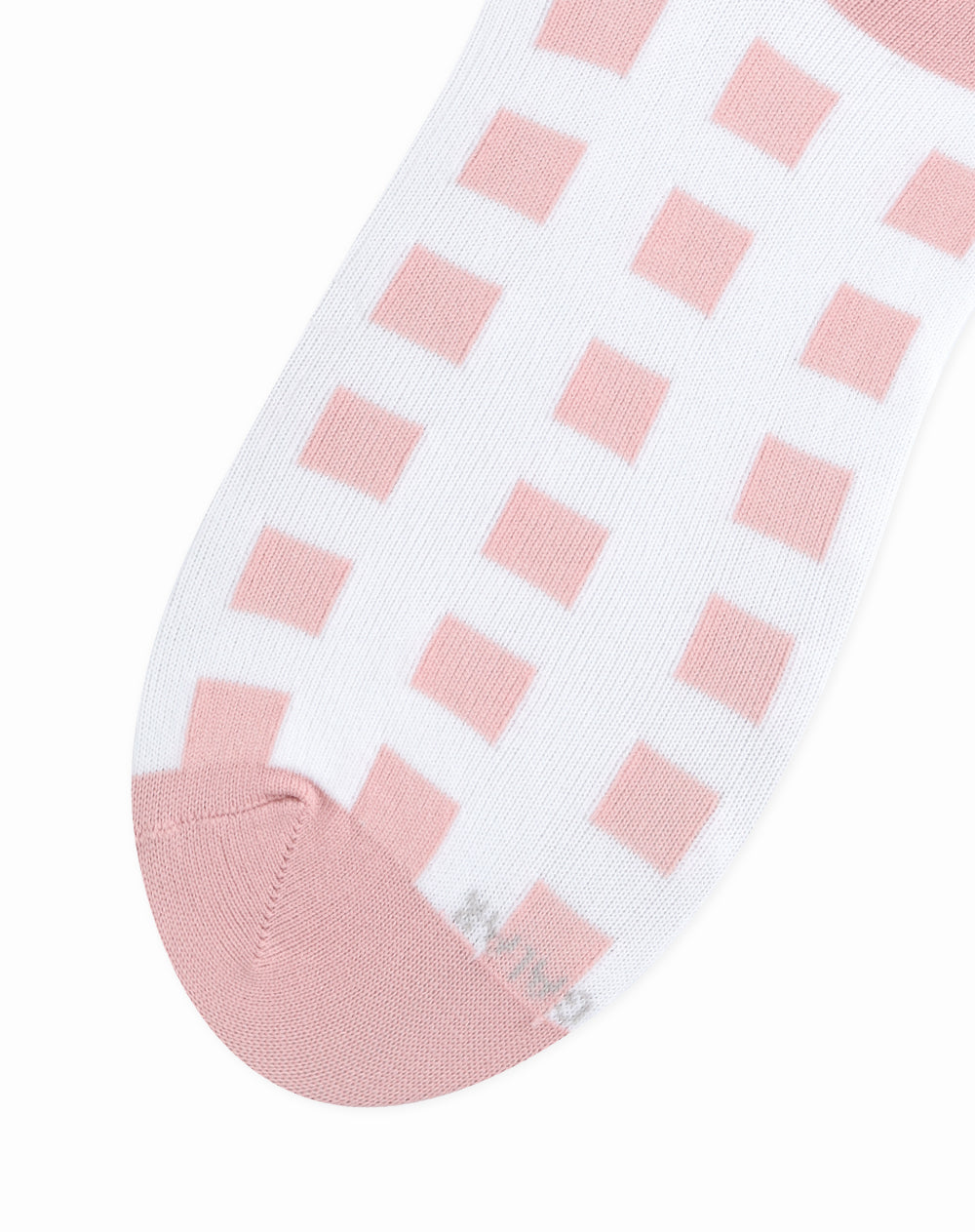 Medias para mujer tobilleras cortas  rosadas con cuadros