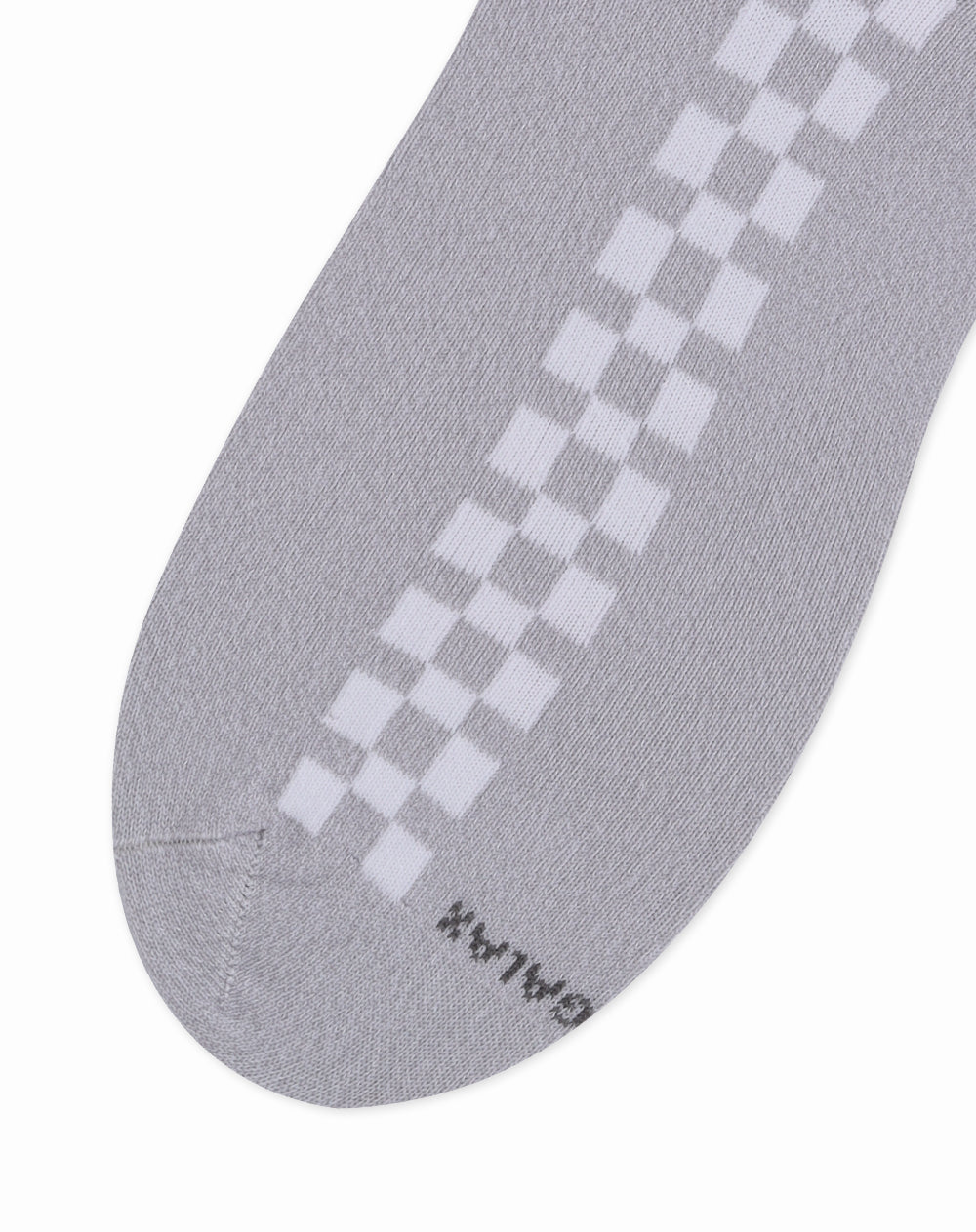 Medias para hombre tobilleras cortas  gris jaspe con cuadros