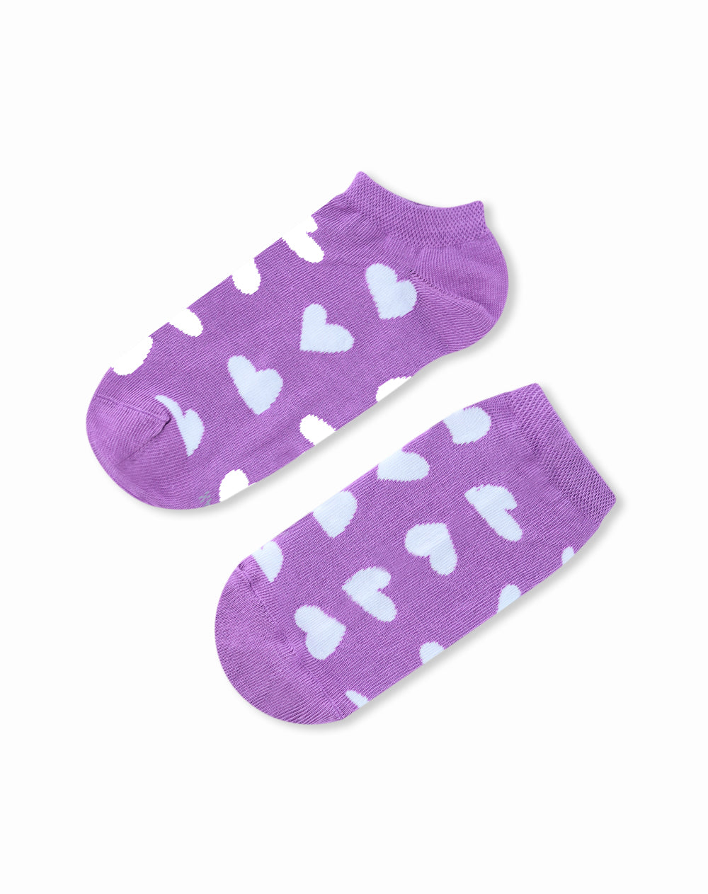 Medias tobilleras moradas dibujo