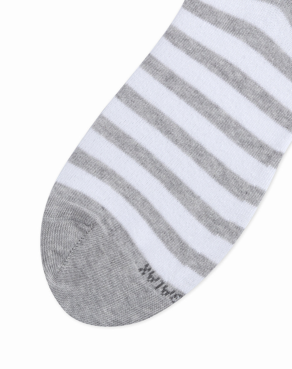 Medias para hombre tobilleras cortas  gris jaspe con rayas