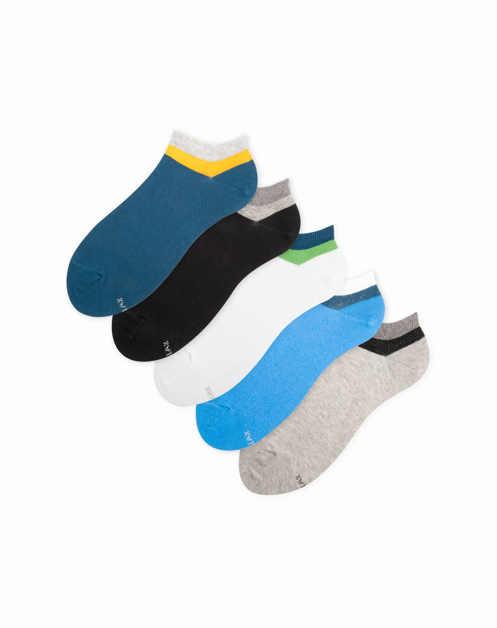 Medias para hombre tobilleras cortas paquete x5 unds surtidas