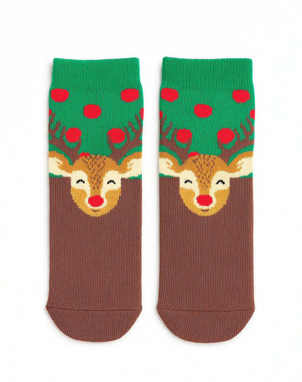Medias bebé largas reno navidad
