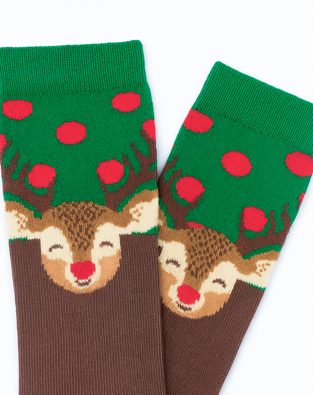 Medias bebé largas reno navidad