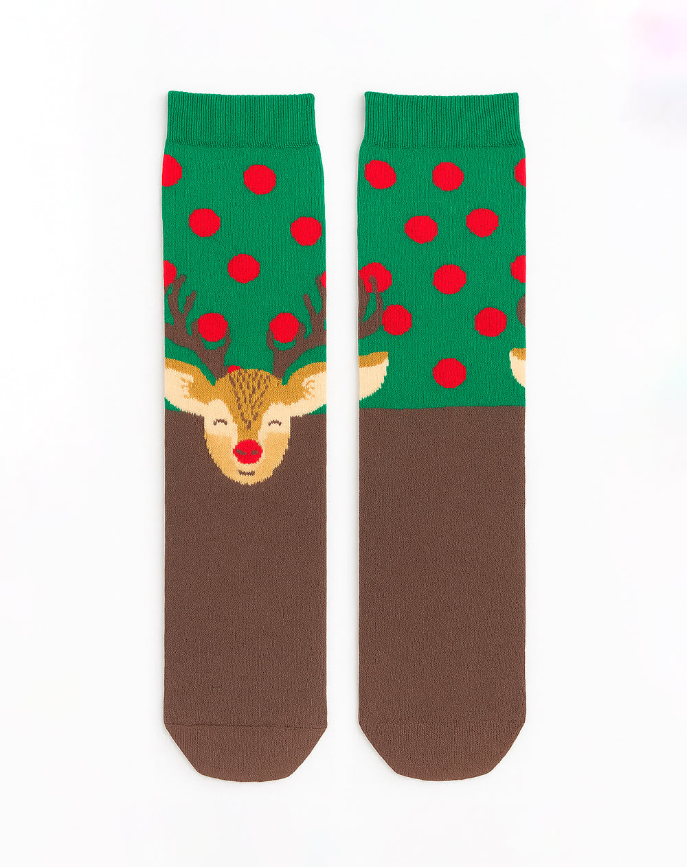 Medias unisex largas reno navidad