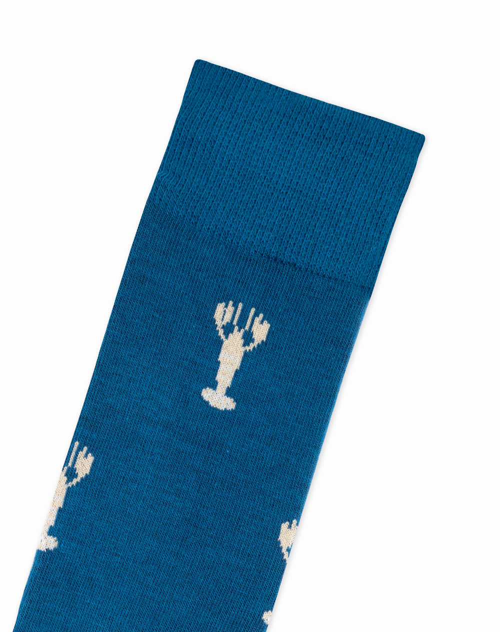 Medias para hombre largas  azules con langostas