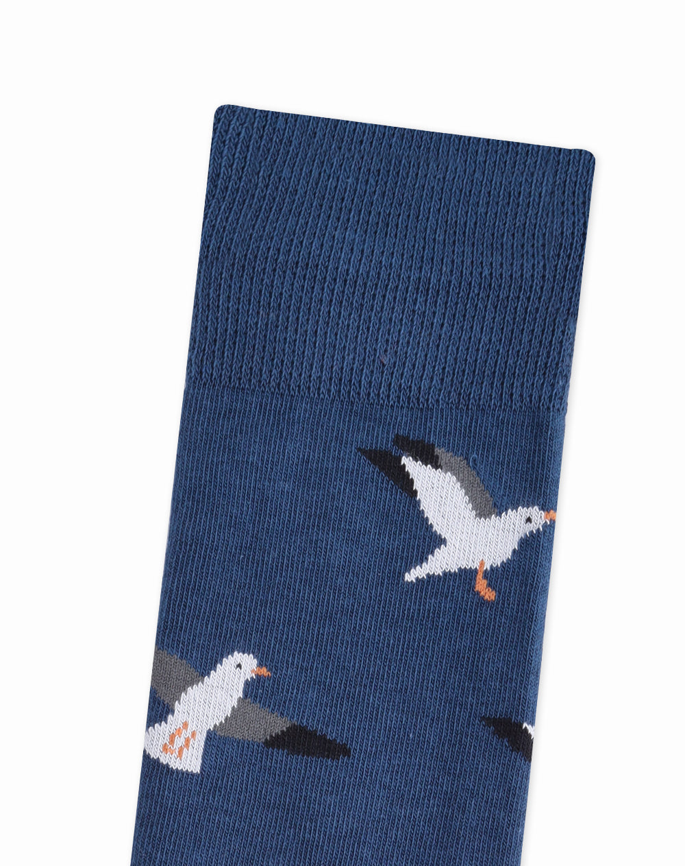 Medias para hombre largas  azules con gaviotas