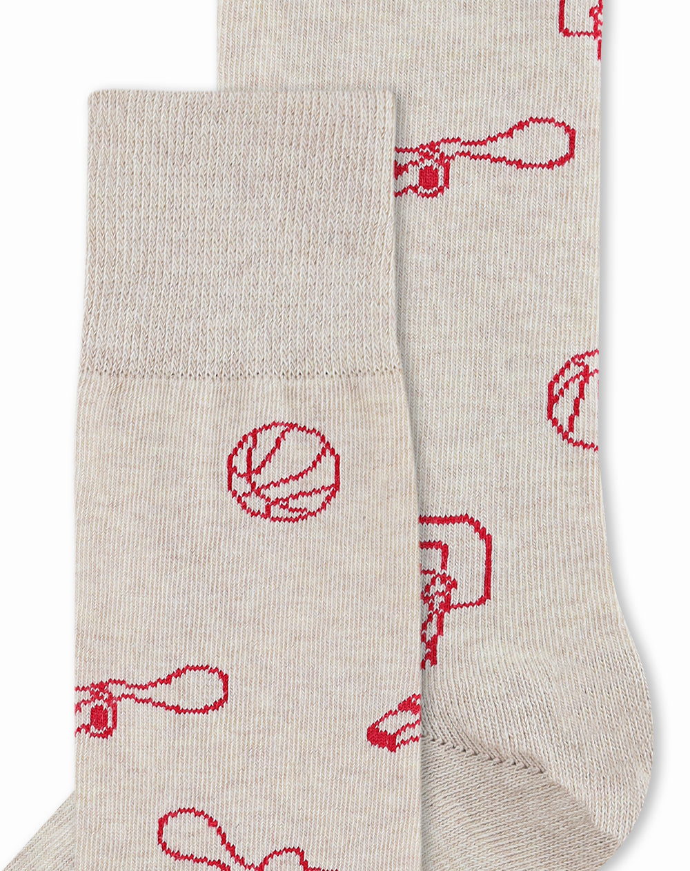 Medias hombre largas beige baloncesto | 10-12