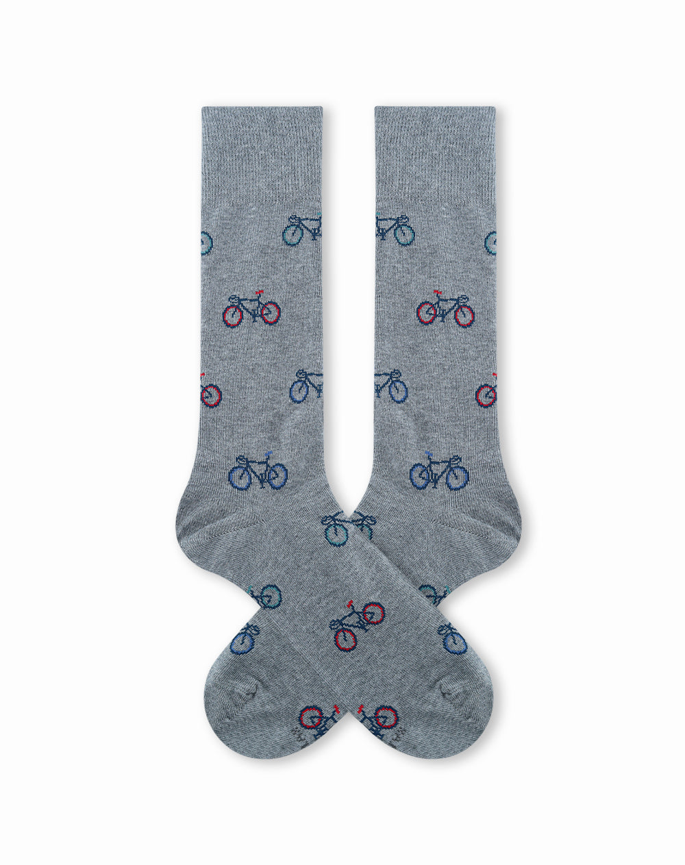 Medias hombre largas gris bicicleta | 10-12