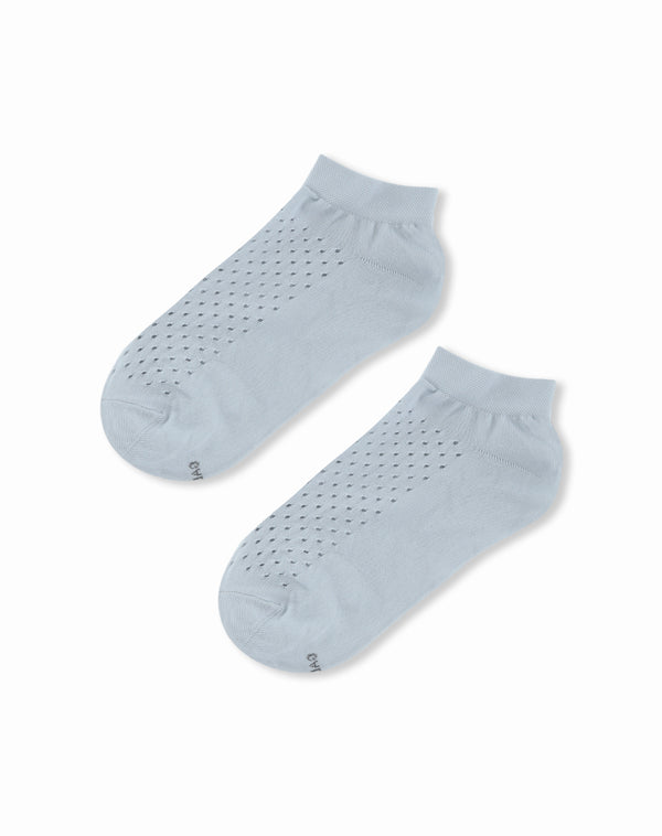 Medias tobilleras gris plata