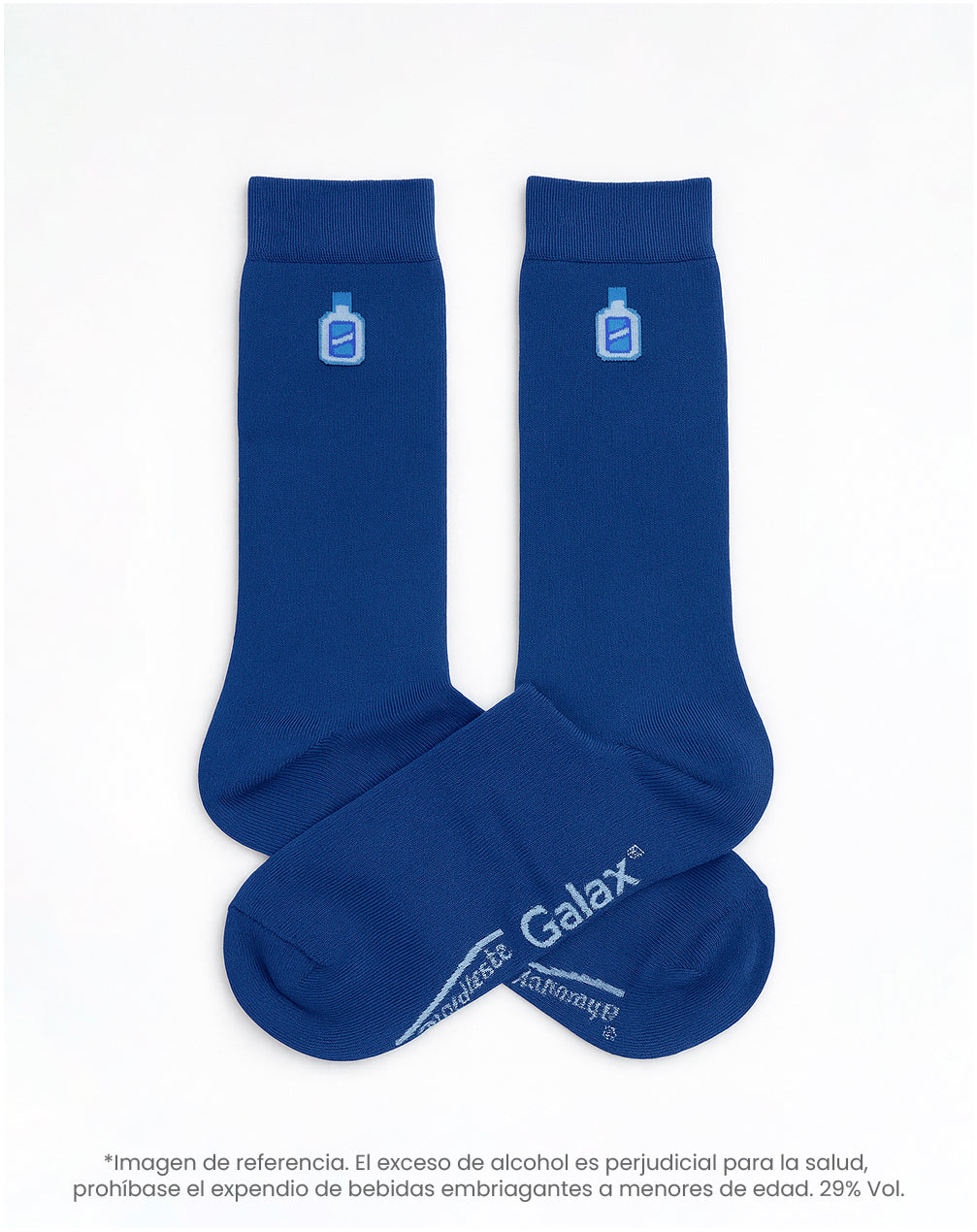 Medias largas azules dibujo