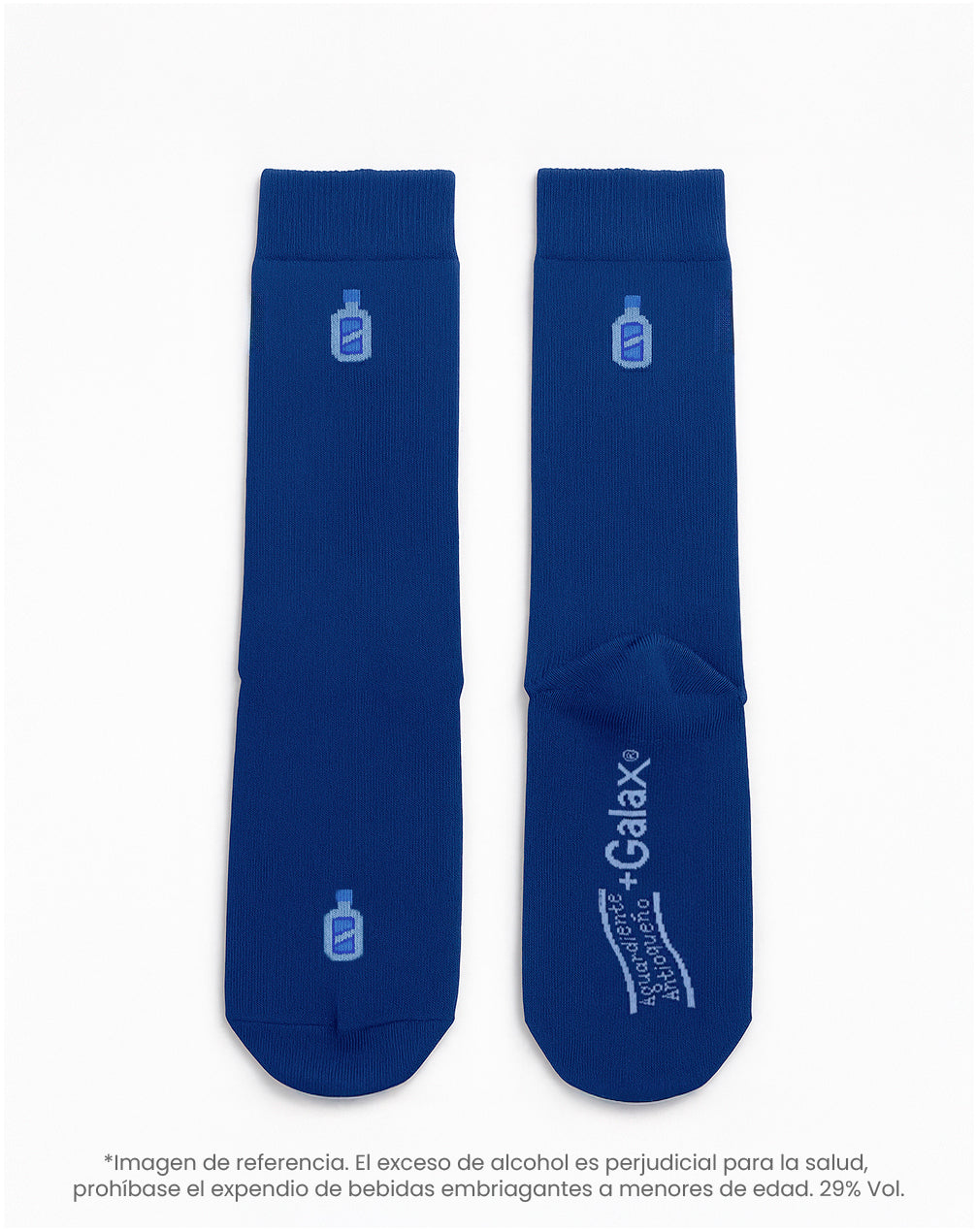 Medias largas azules dibujo