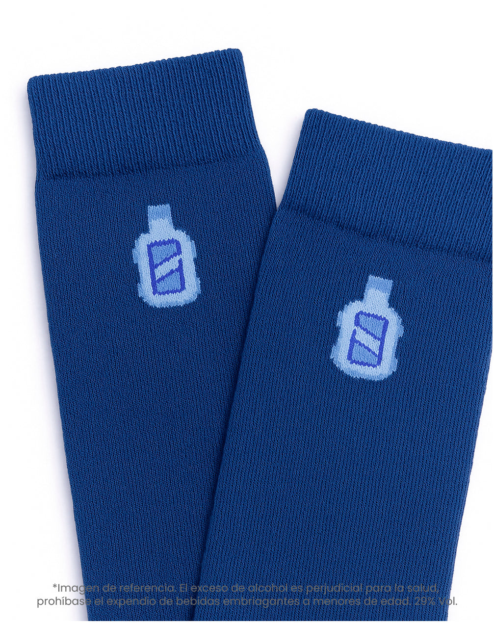 Medias largas azules dibujo