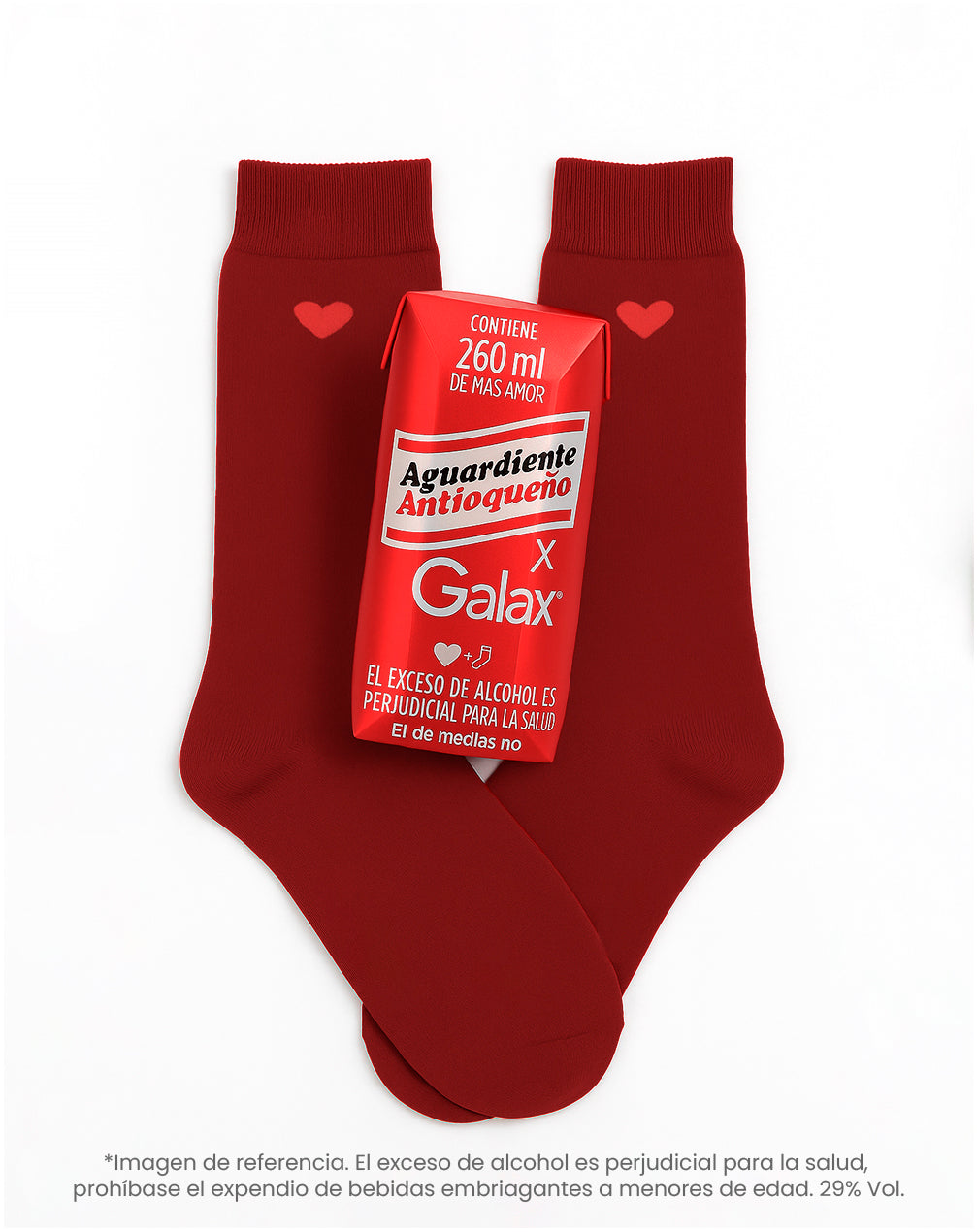 Medias largas rojas dibujo