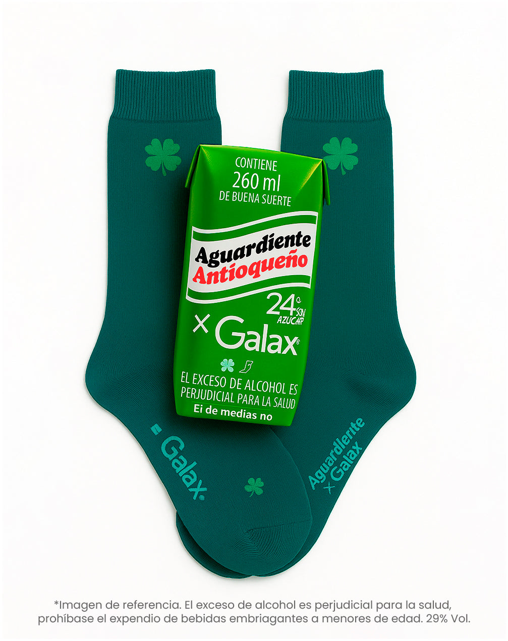 Medias largas verdes dibujo