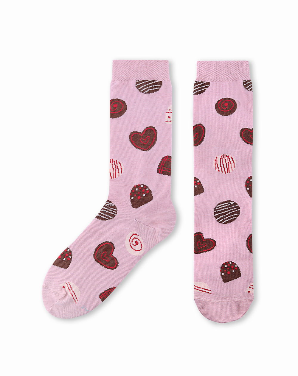 Medias largas rosadas dibujo