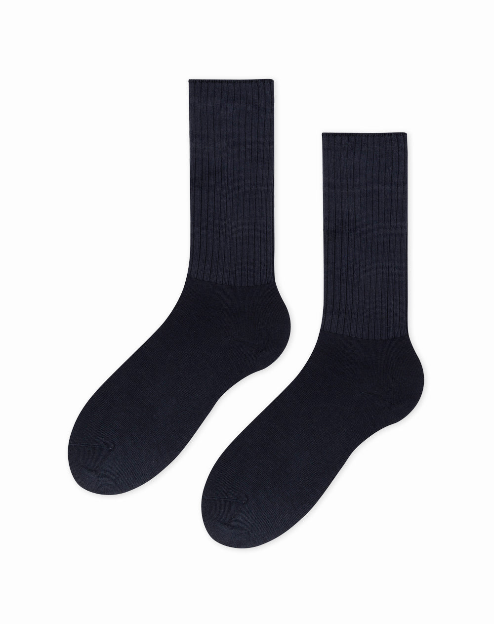 Medias para hombre largas  azules acanaladas