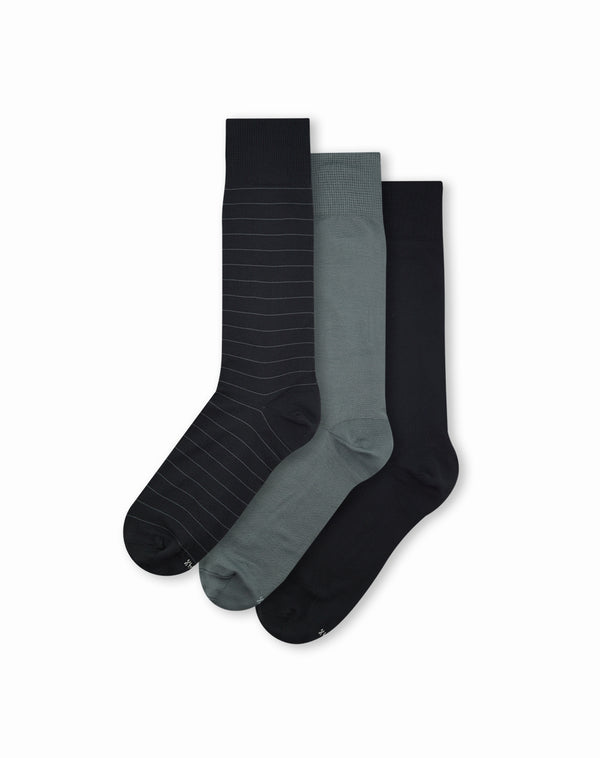 3 pares de medias largas surtido